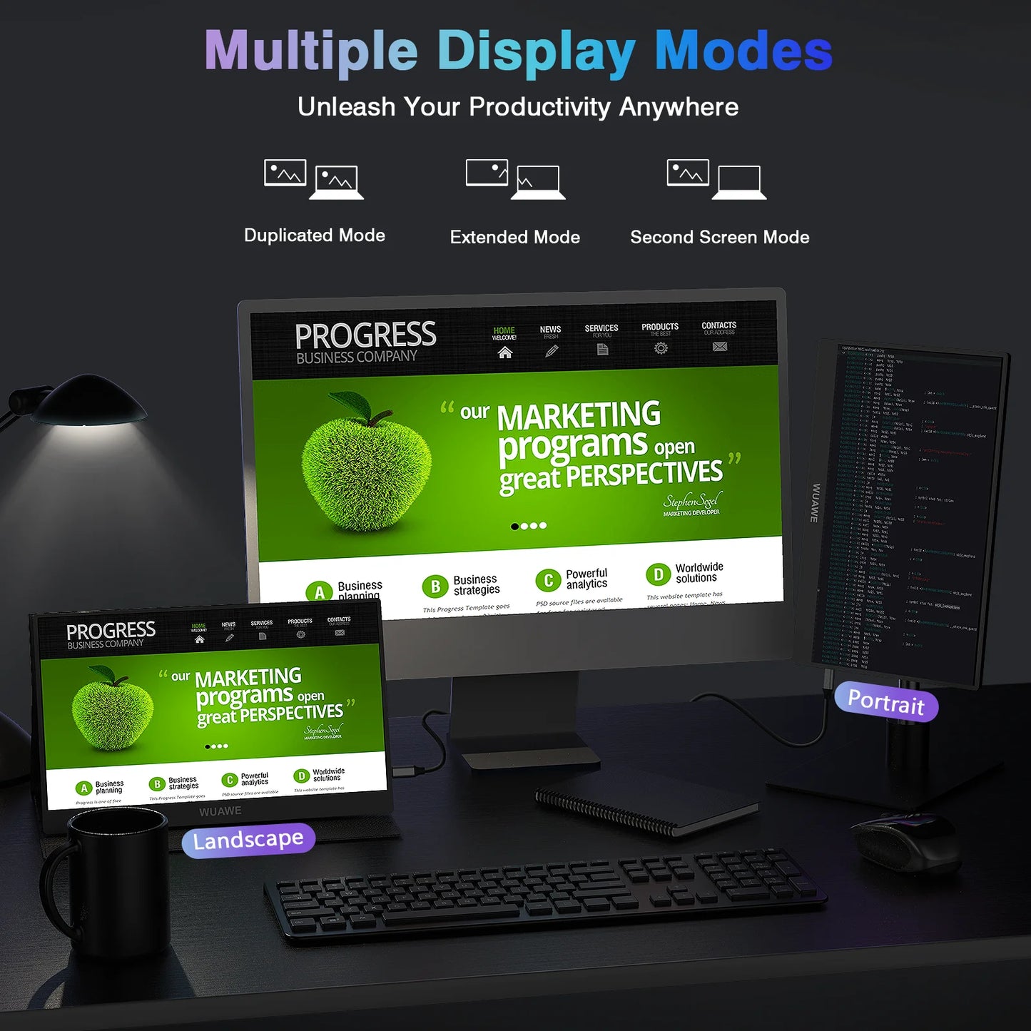 14 inch Portable Monitor  Travel Monitor, External Second Computer