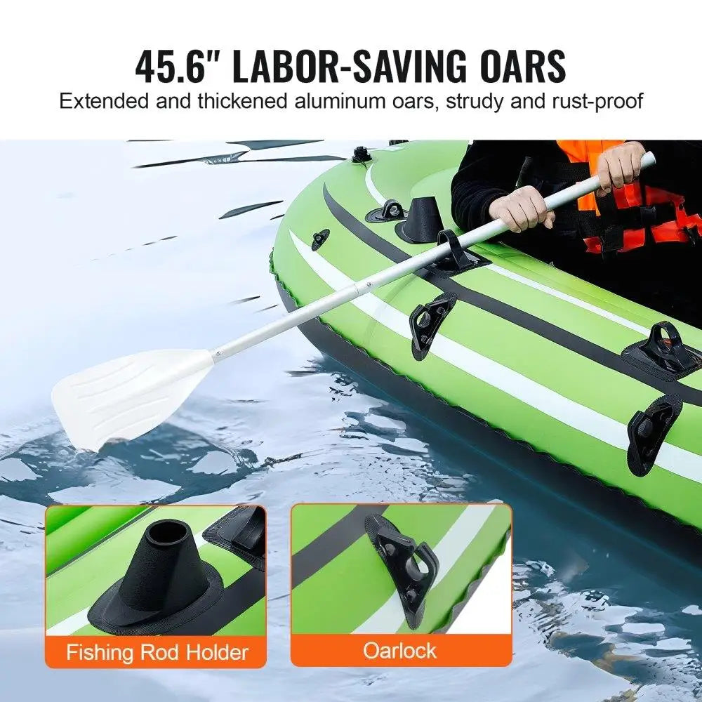 Inflatable Fishing Boat 3 Person Strong PVC Portable Raft