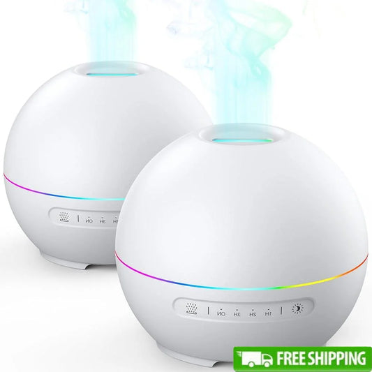 2 Pack Essential Oil Diffuser Aromatherapy Humidifier