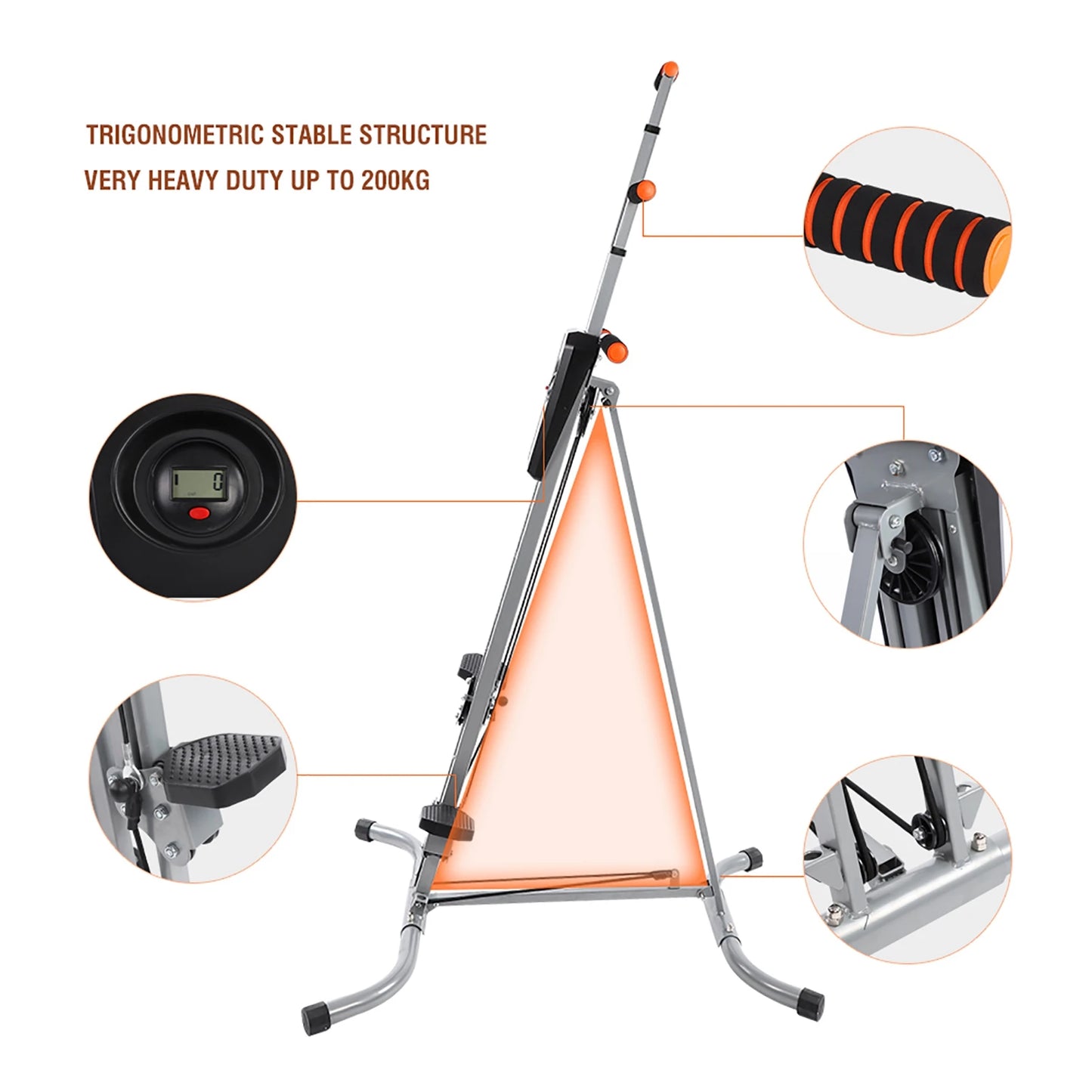 Steel Frame Heavy Duty Vertical Climber Fitness