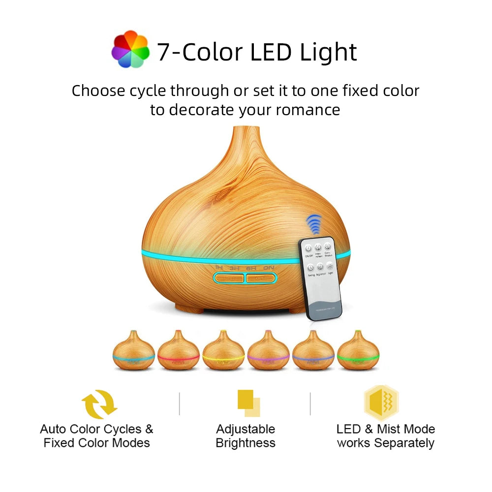 For Home 550 ml Essential Oil Diffuser with Remote Control
