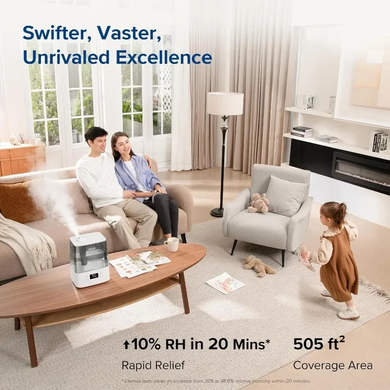 Smart Humidifiers for Bedroom Large Room Home,(6L)