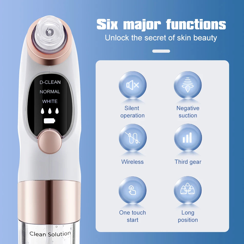 Blackhead Remover Upgraded Small Bubble 3 Level Electric Slant Screen