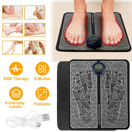 Foot Massager Pad Muscle Stimulator Foldable