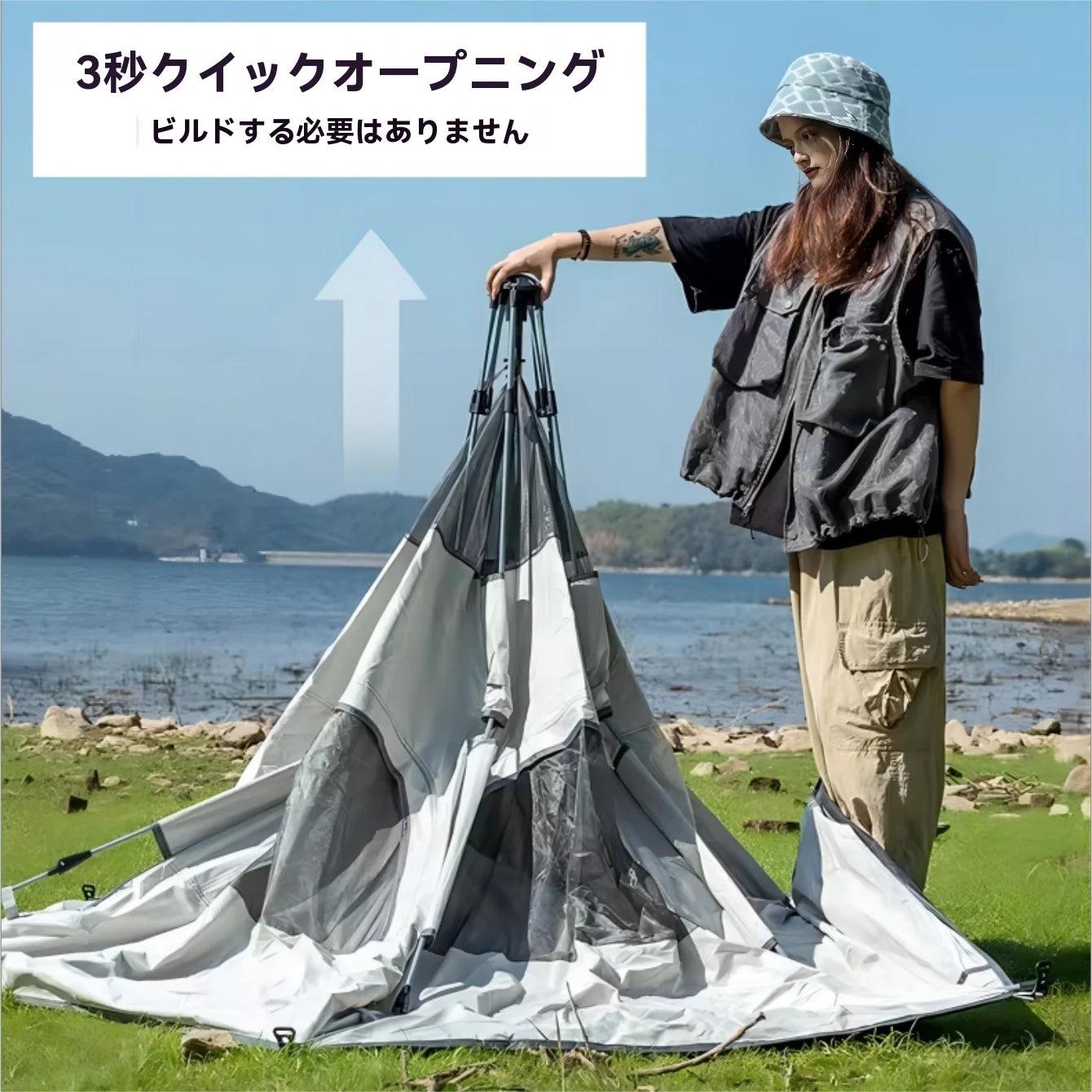 Pop up tents for camping waterproof Portable Windproof