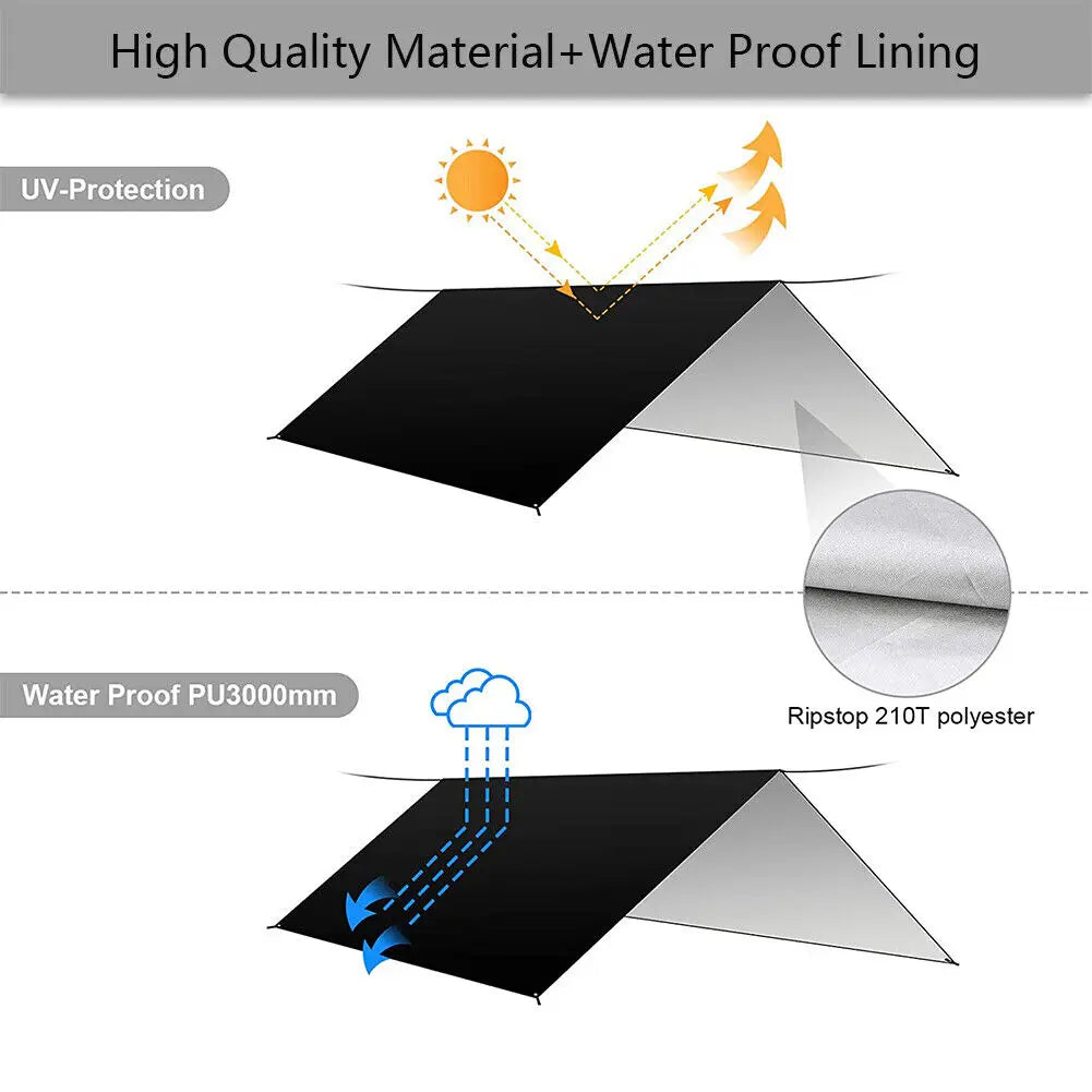 10x10FT Camping Tent  Waterproof Big Space