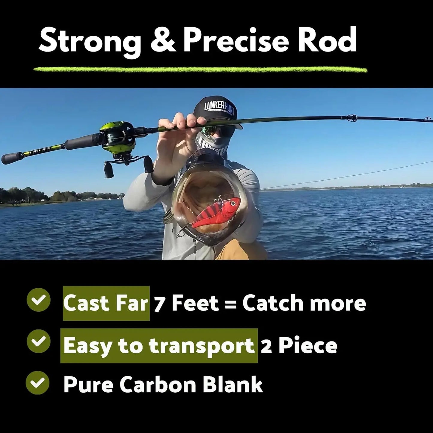 Rod and Reel 7 Feet |Premium  Combo Right left Handed