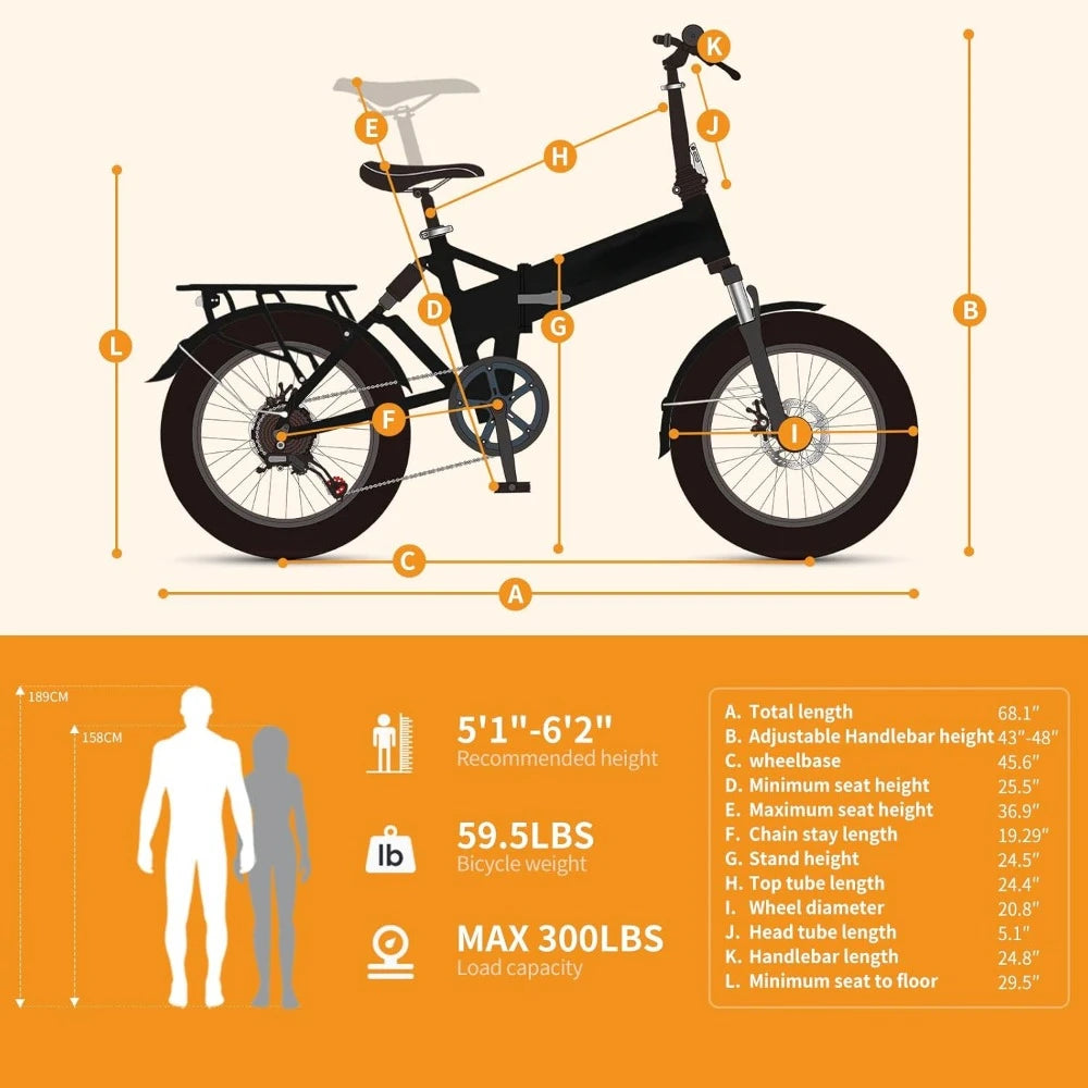 Electric Bike, 1200W Peak Motor 28MPH Max Speed