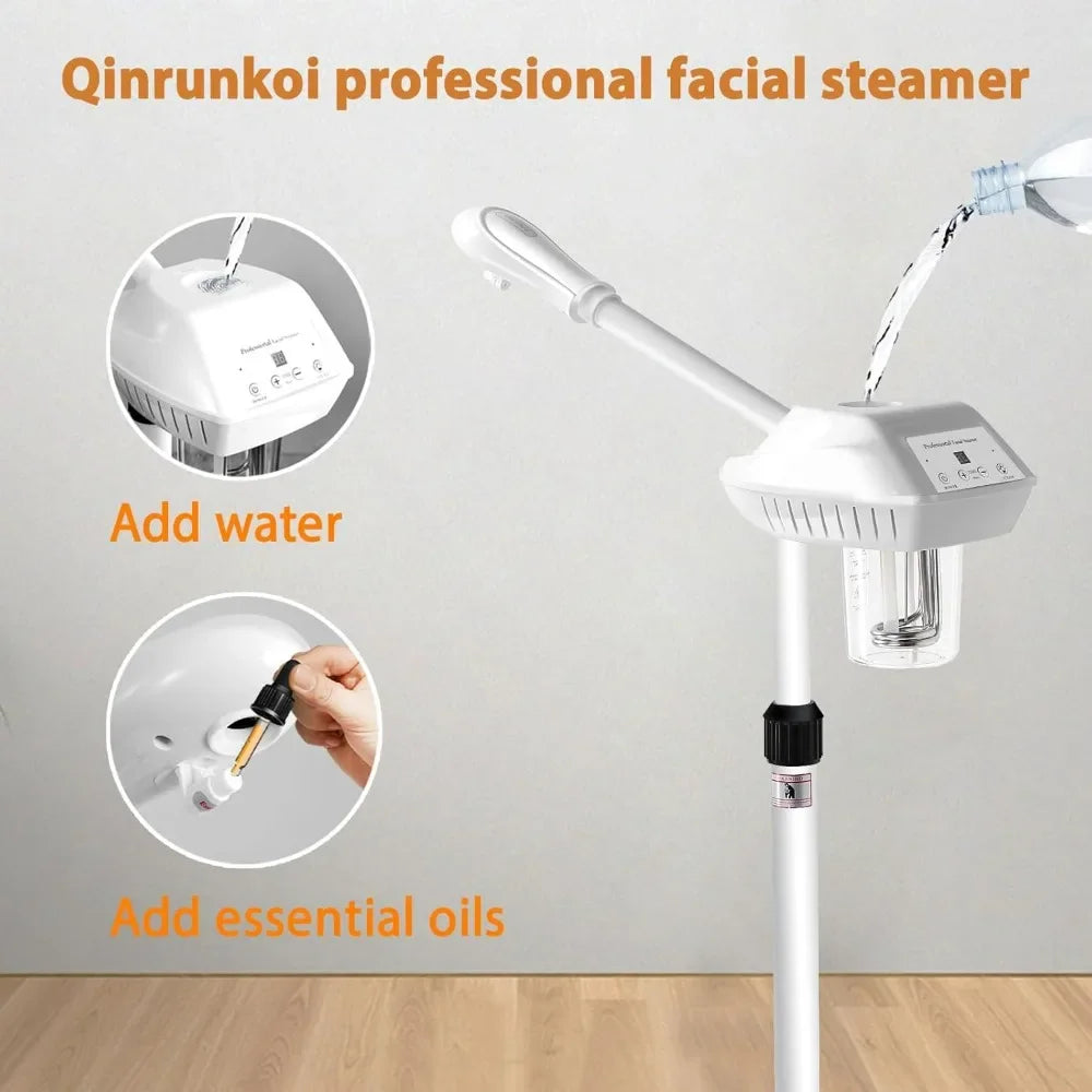 Professional Facial Steamer, Spa Ozone Stand Facial Steamer,