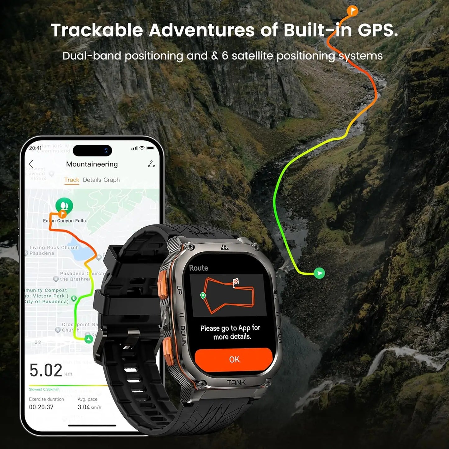 Ultra GPS Smart Watch For Men Compass Altimeter Barometric