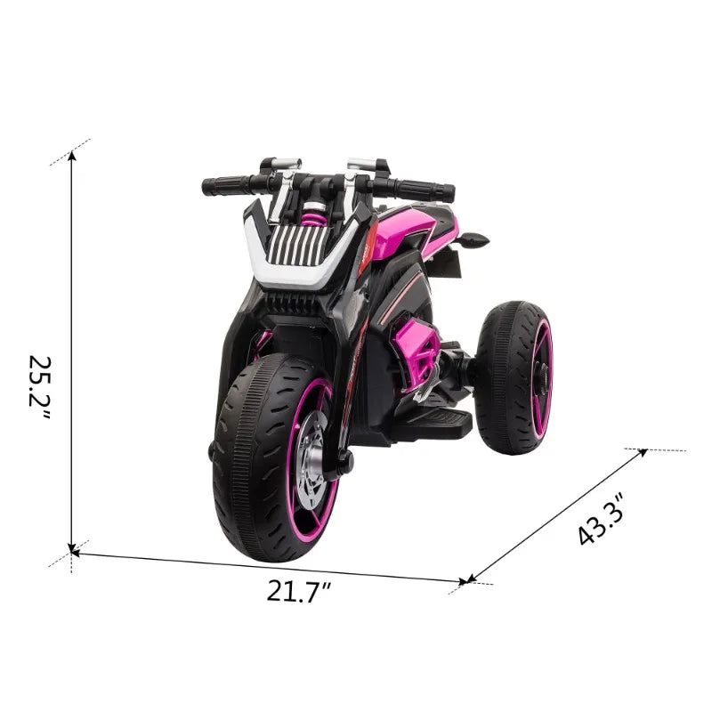 Three-wheel Ride On Motorcycle, Kids Electric Motorbike