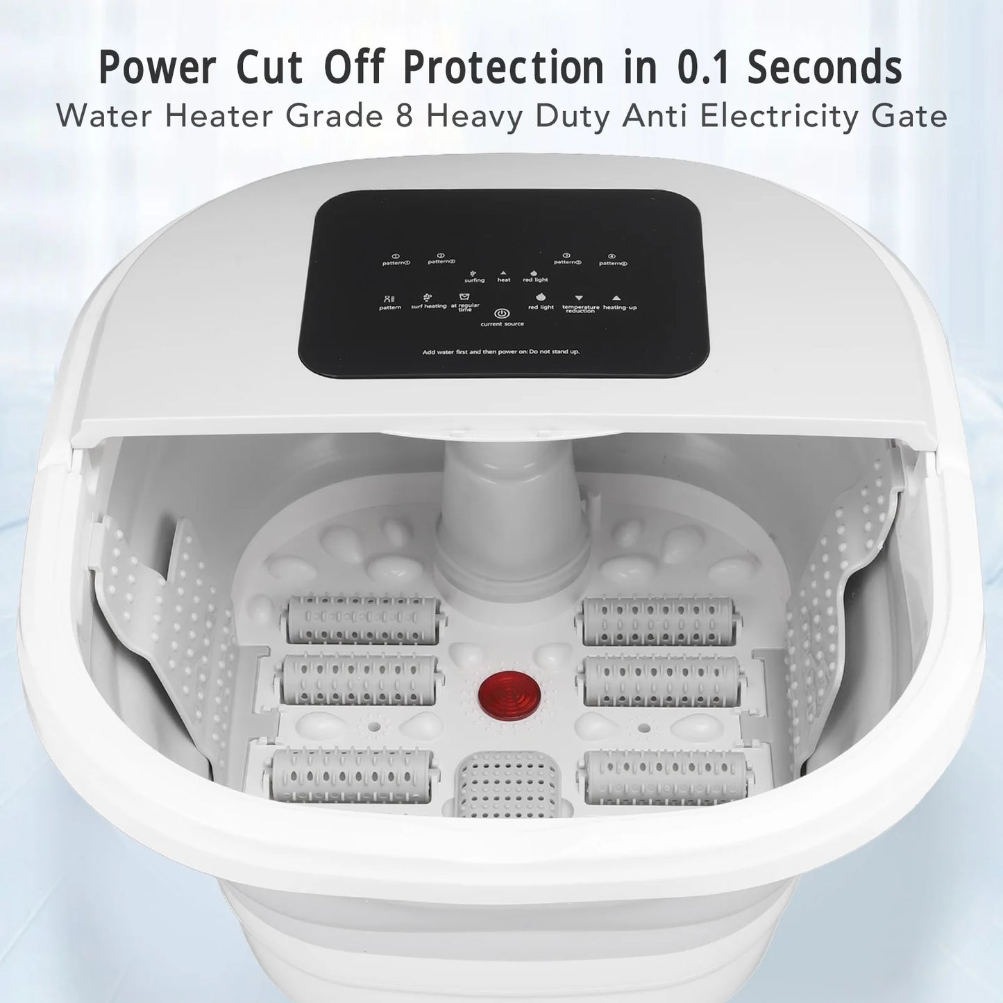 Foot Soak Tub Smart Foldable 420 W 8 L Large Capacity Heating Foot