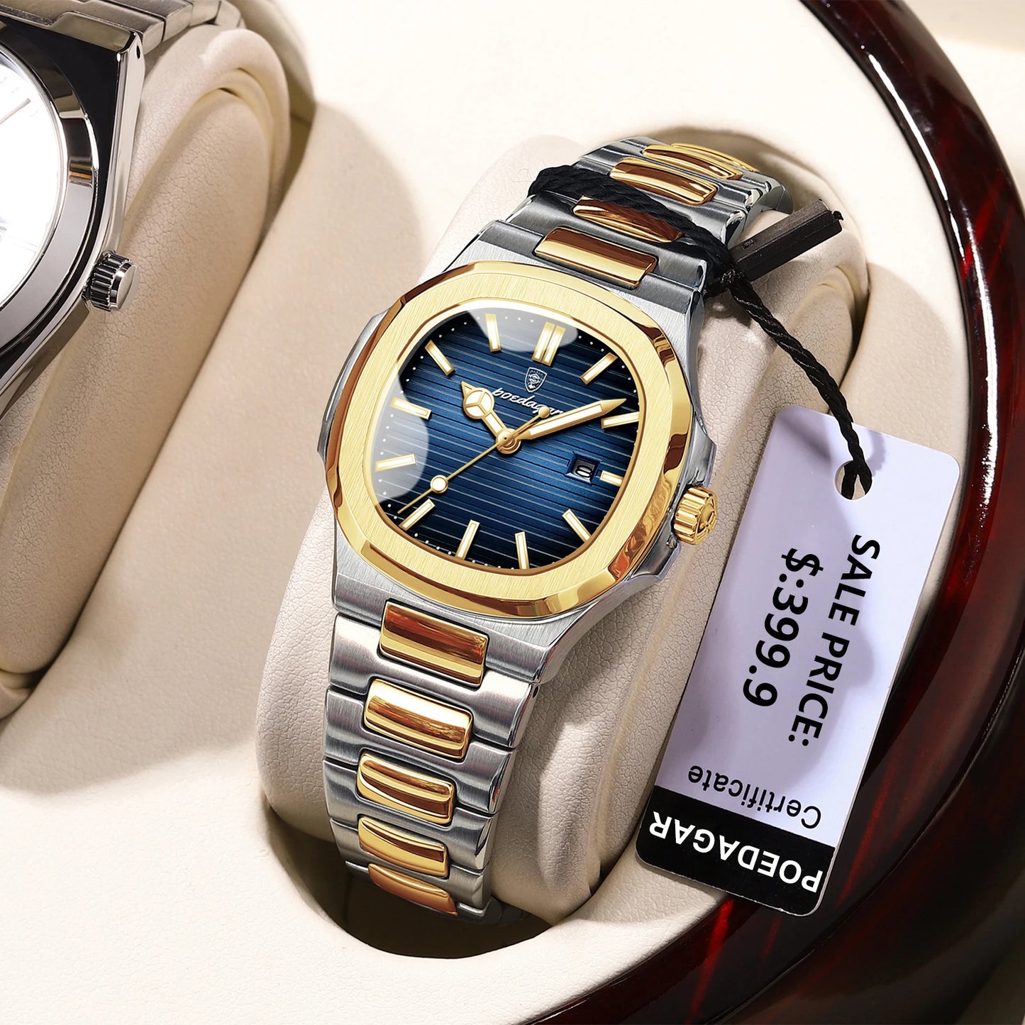Luxury Square Watch for Woman Waterproof