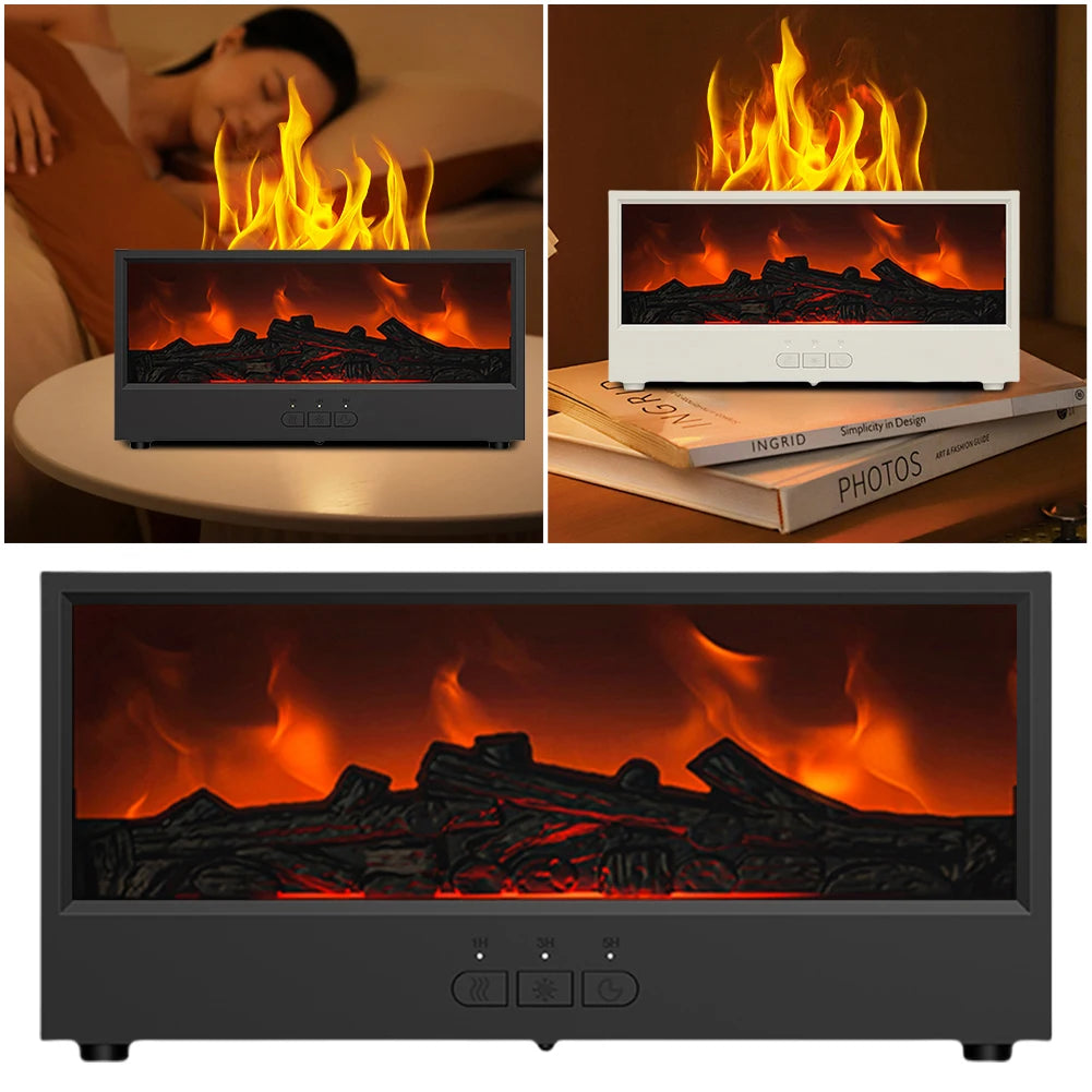 Flame Fireplace Essential Oil Diffuser with 150ml