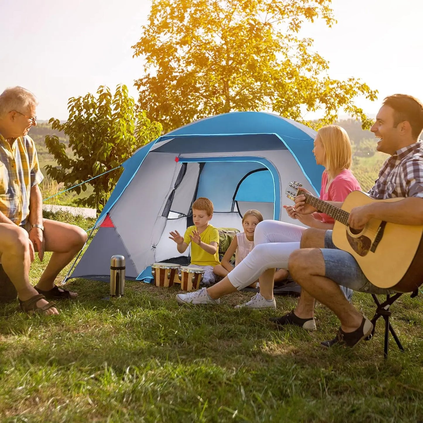 Camping Tent Easy Set up Outdoor 4 Person and 6 Person