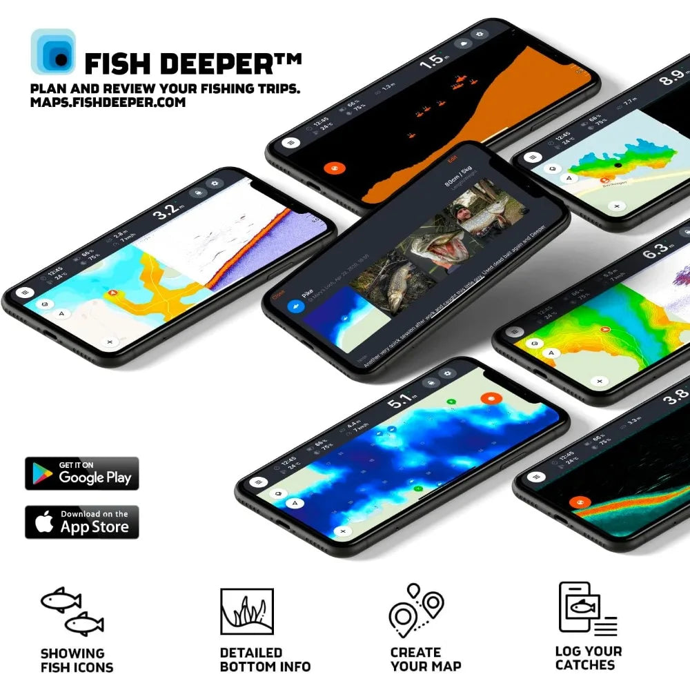 Fish Finder  Portable Fish Finder and Depth Finder for Kayaks,