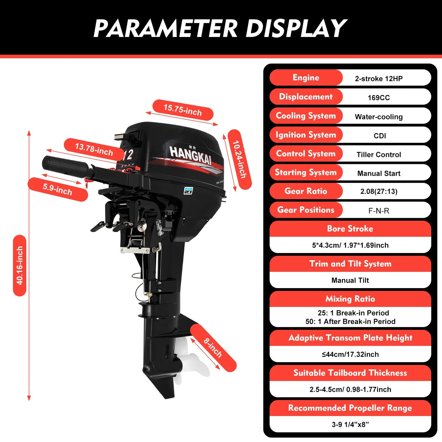 Outboard Motor 2 Stroke Water Cooling System