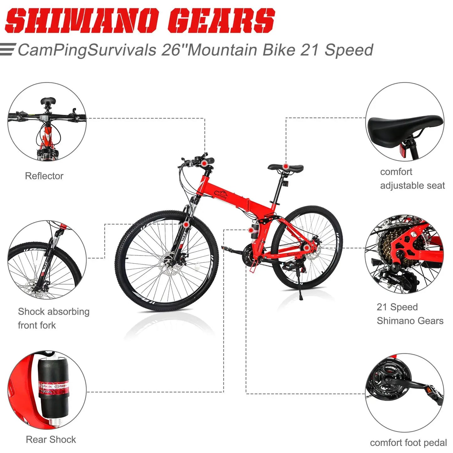 26'' Land Rover  Mountain Bike - High Carbon Steel, 21,