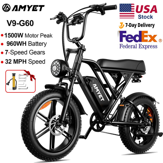 V9-G60 Adults Electric Bike 1000W Motor Bicycle