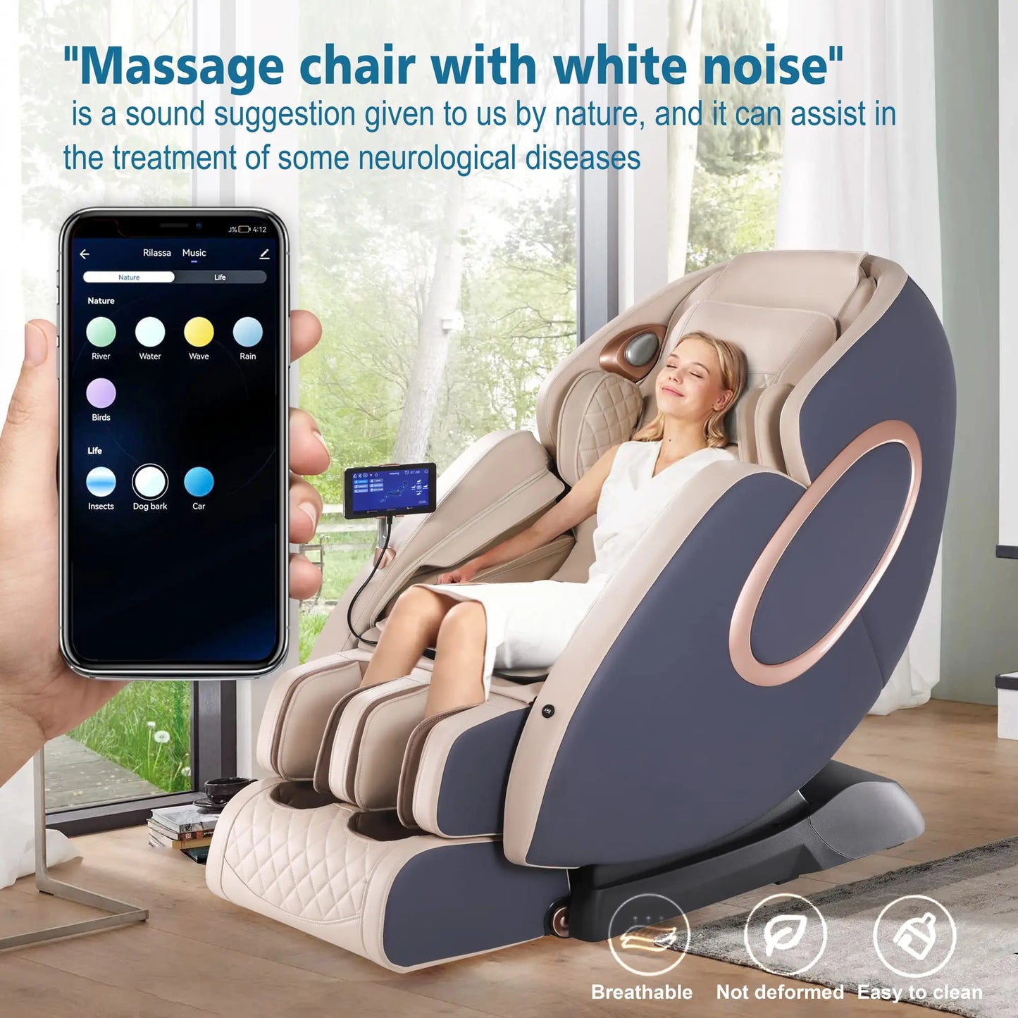 APP Control 4D Massage Chairs SL-Track Full Body
