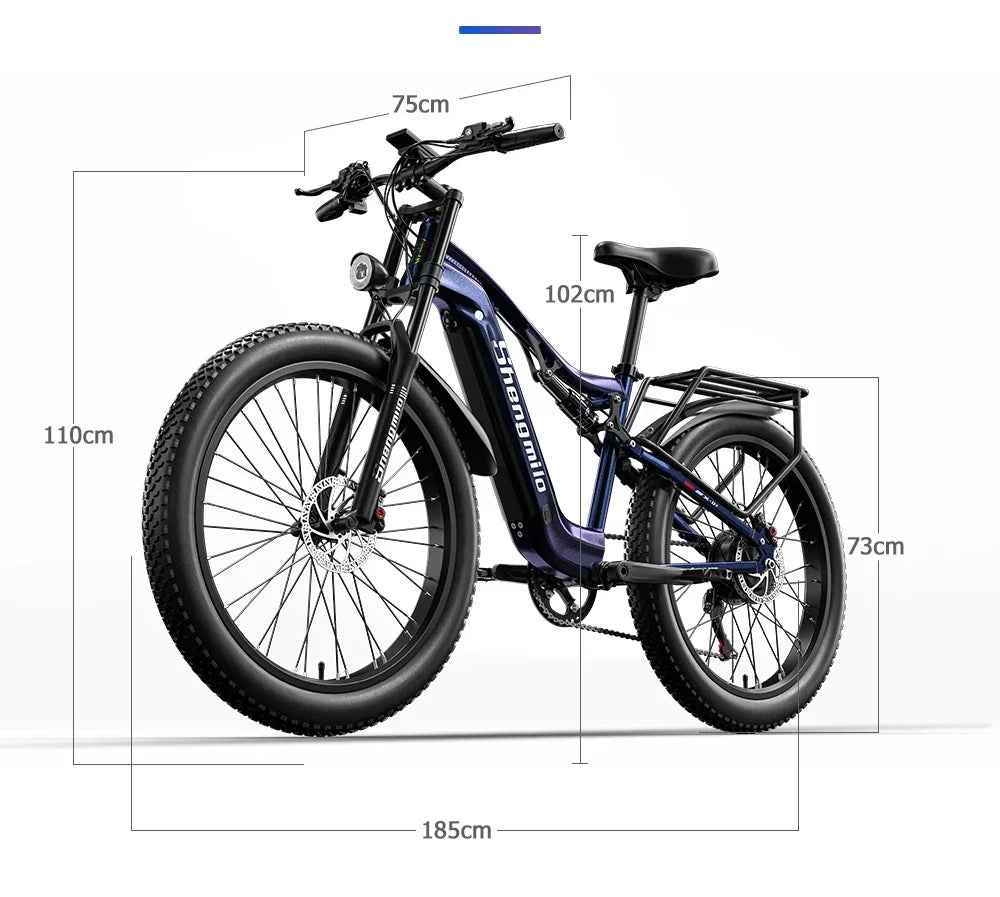 Electric Bicycle Sh00 Motor  battery 26 inch  Mountain Snow