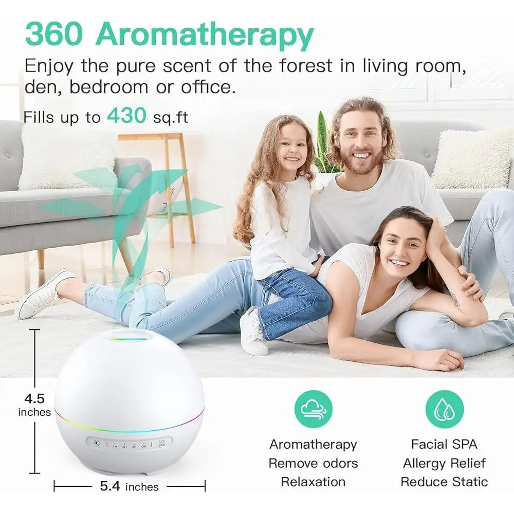 2 Pack Essential Oil Diffuser Aromatherapy Humidifier