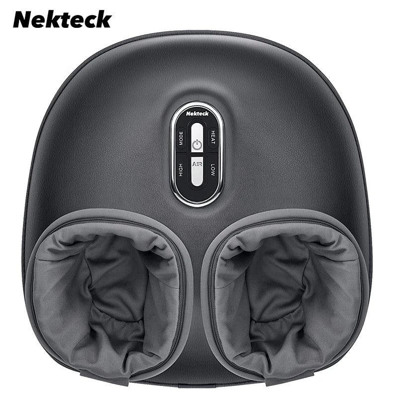 Foot Massager Heating Therapy Air Compression  Knead Roller
