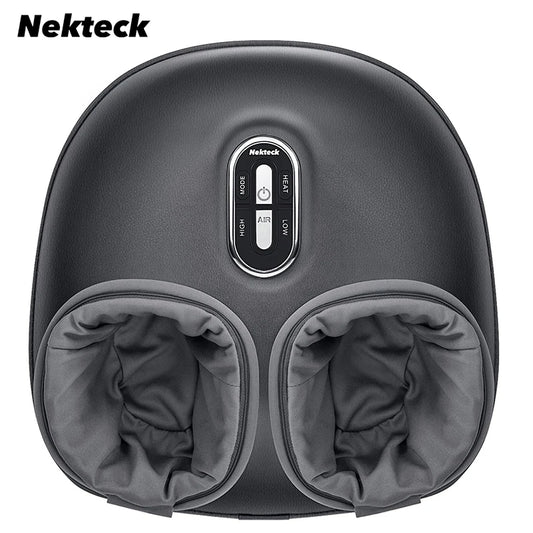 Foot Massager Heating Therapy Air Compression  Knead Roller