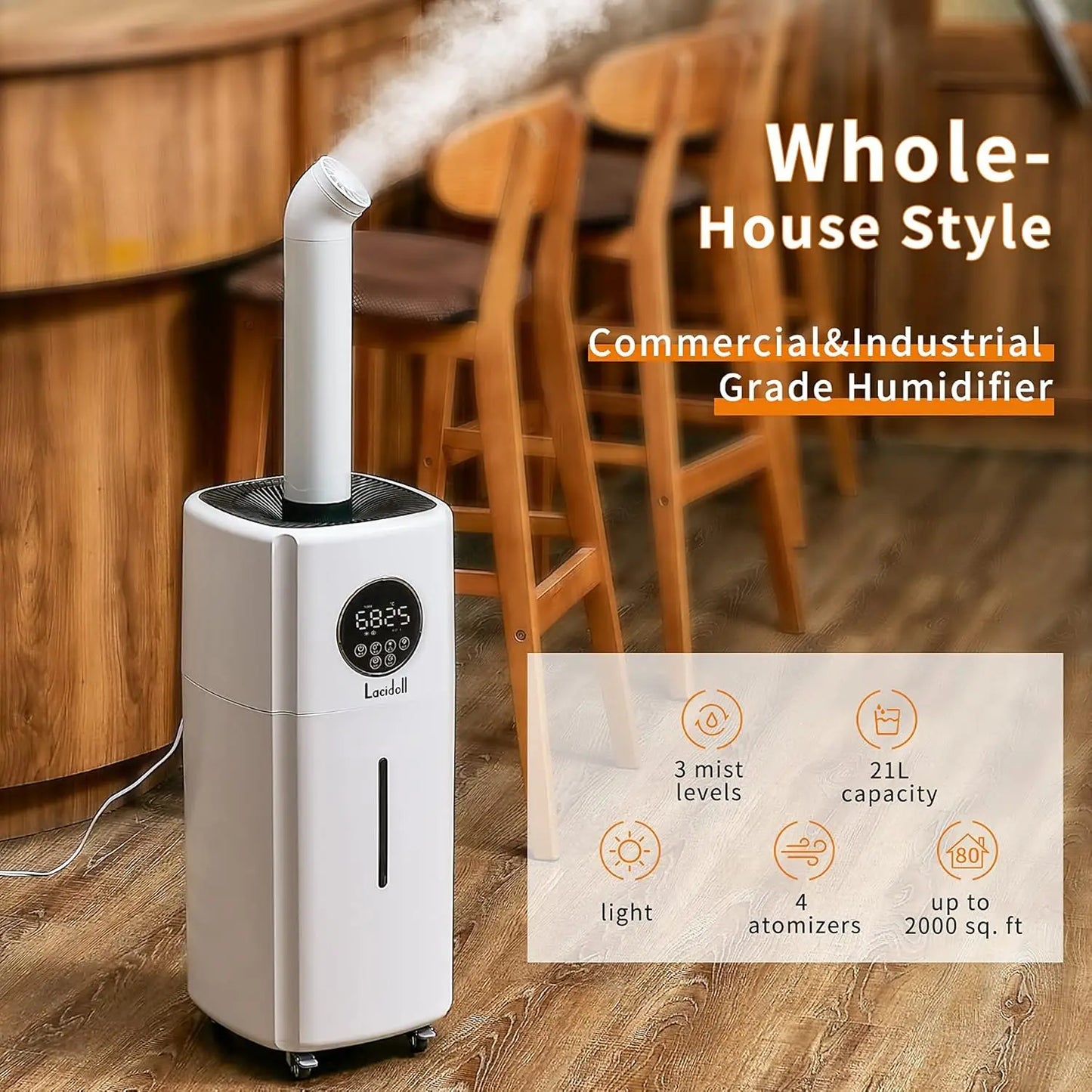 House Humidifier for Home 2000 sq.ft, Cool Mist