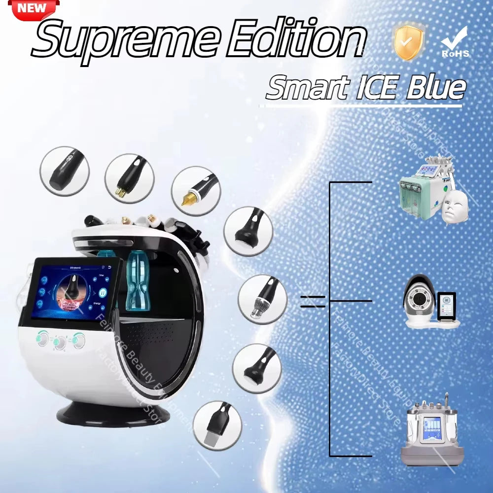7 in 1 Smart Ice Blue Hydra-Oxygen Small Bubble Skin