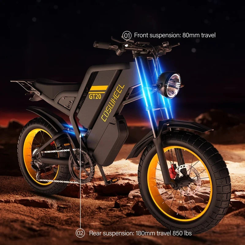 Electric bike  MAX Motorcycle 6 Dual Battery Mountain