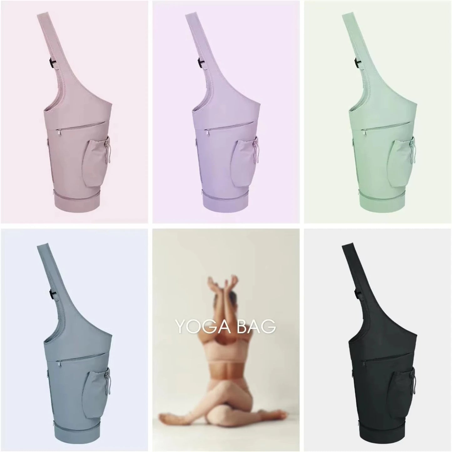 Yoga Mat  Large Opening Long Tote Waterproof