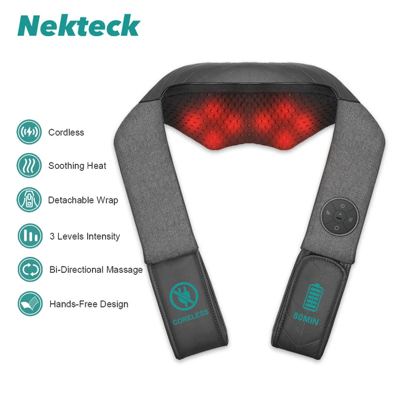 Neck and Shoulder Massager Heated Back  U Shape Deep