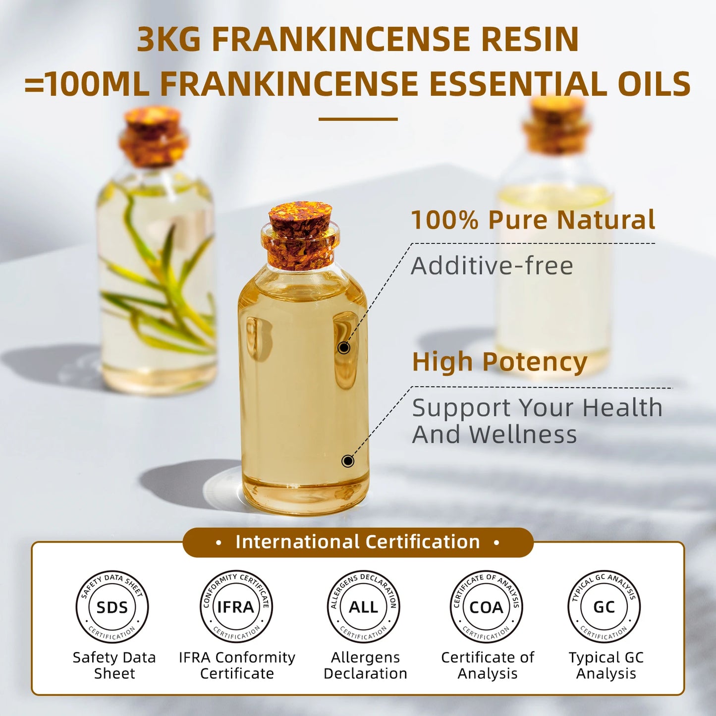 100 ML Frankincense Essential Oils,100% Pure Nature for Aromatherapy,