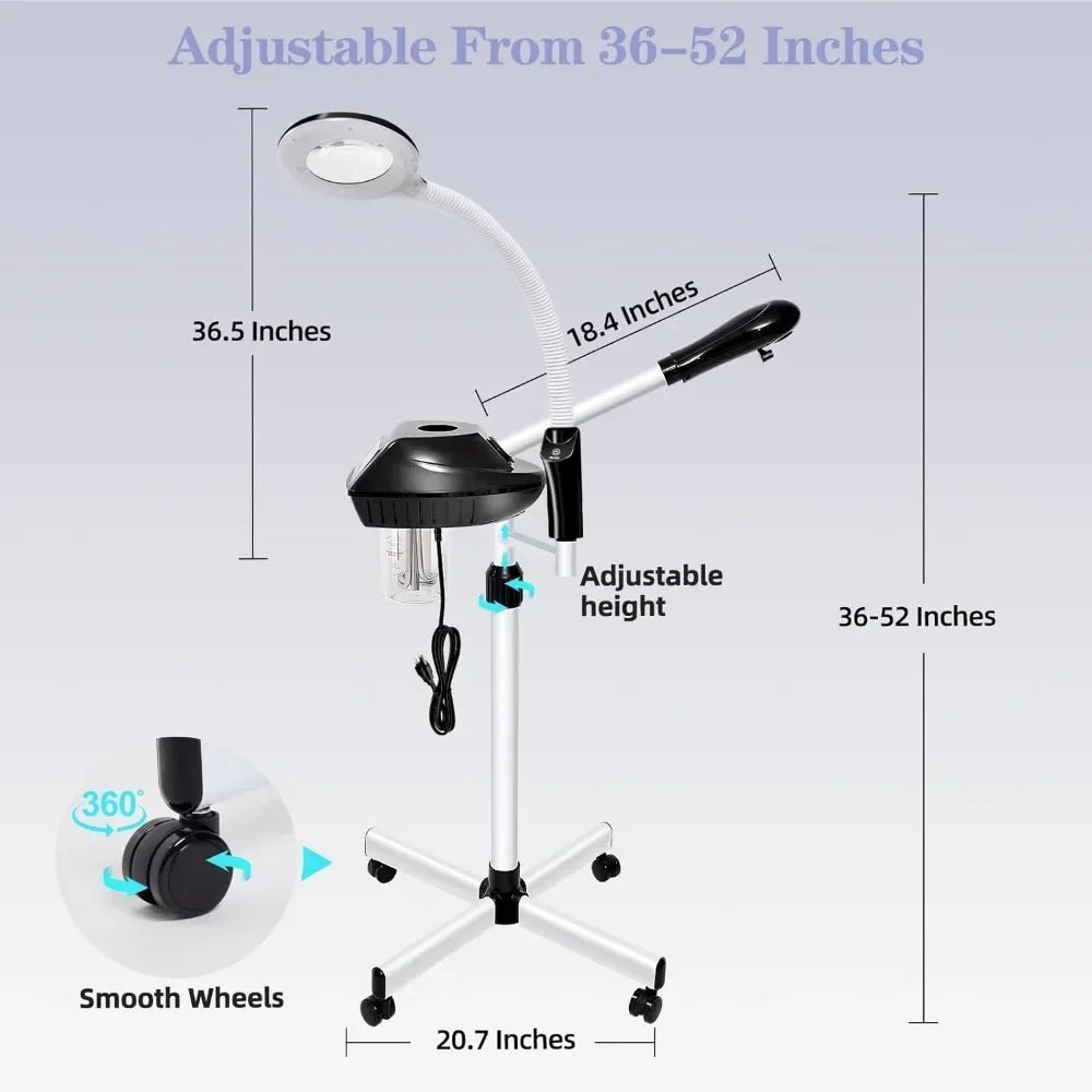 Professional Facial Steamer, with 5X Magnifying Lamp,  f