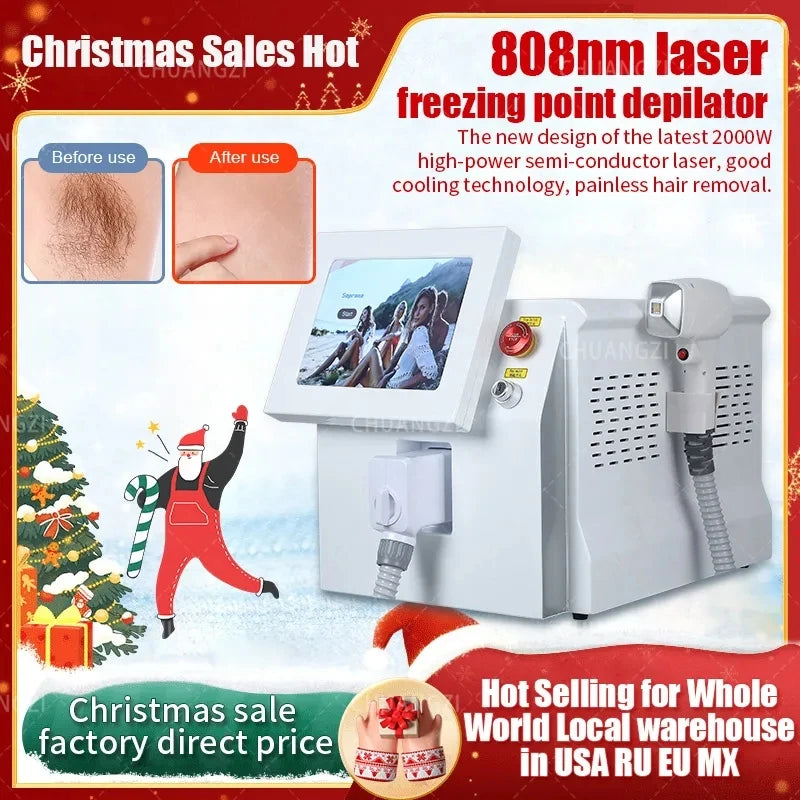 Laser Hair Removal Machine 3 wavelengths Painless