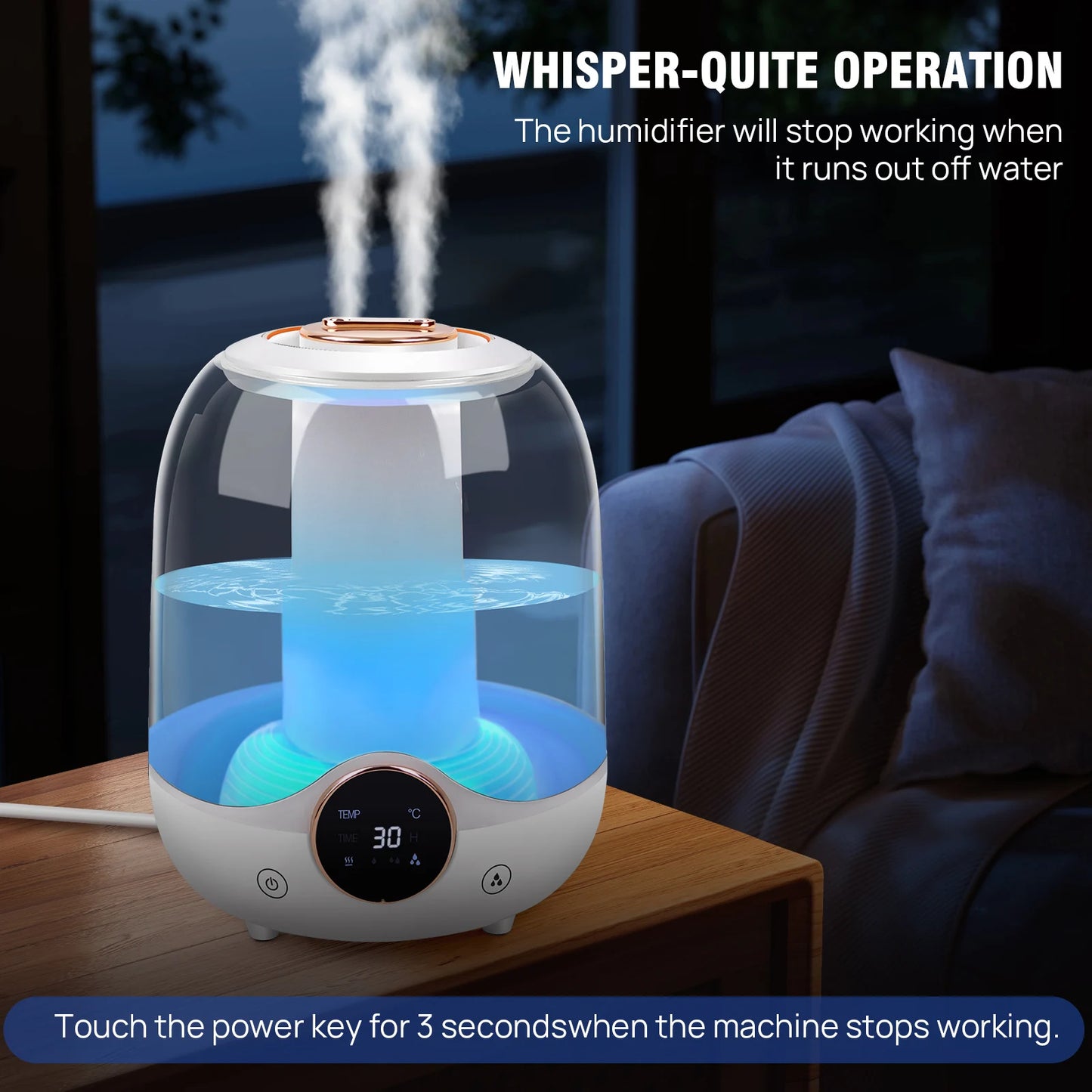 Essential Oil Diffuser  Cool Air  Quiet Aromatherapy