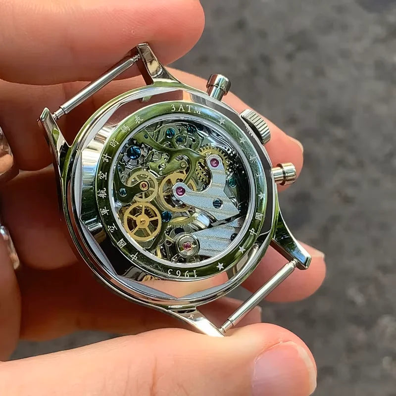 38 mm Chronograph seagull 1963 International Edition