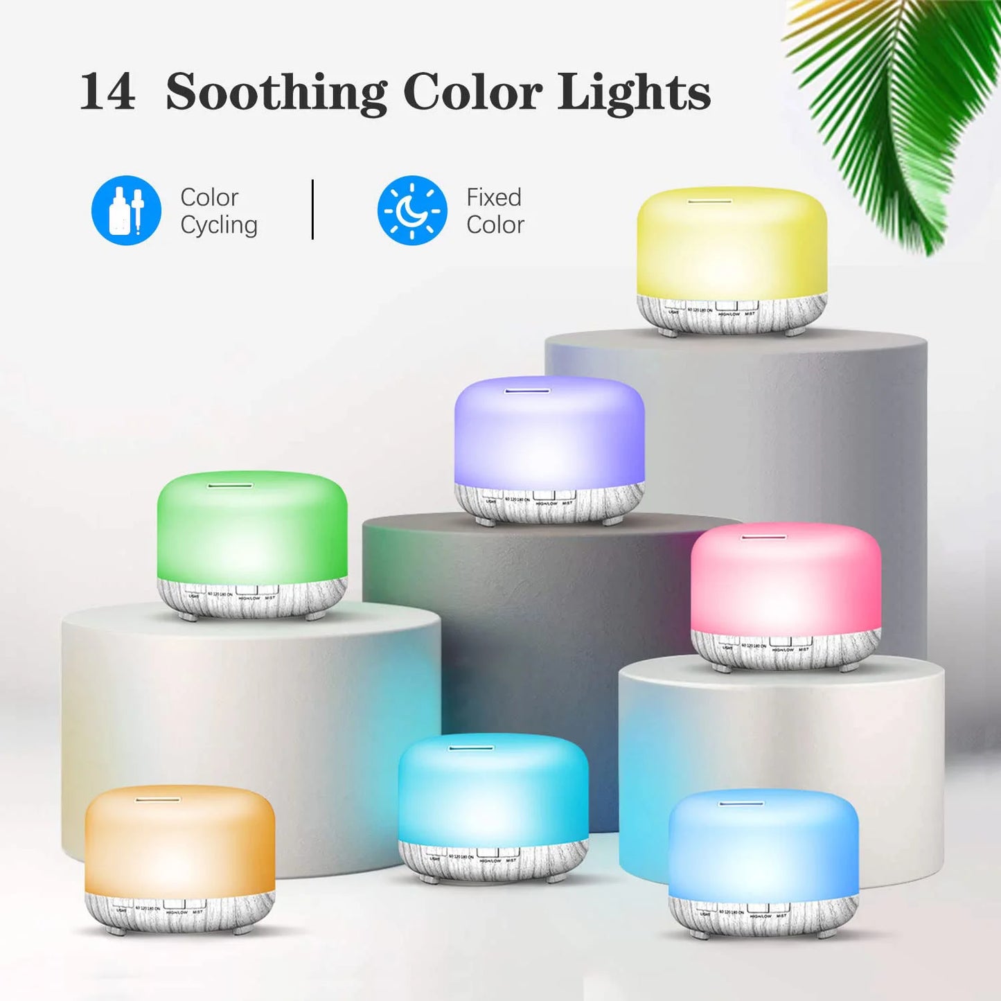 500 ML Aromatherapy Oil Diffuser, Auto Shut Off (