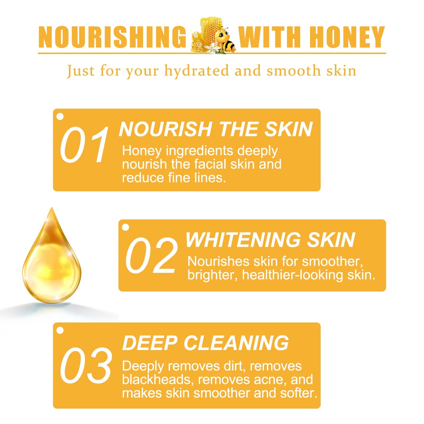 Honey Peeling Mask Deep Cleansing Remove Blackheads