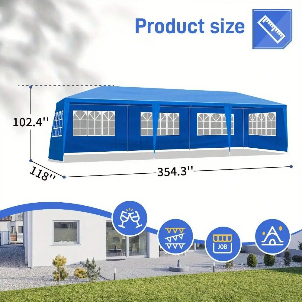 10x30' Canopy Party Tent Wedding Outdoor Waterproof