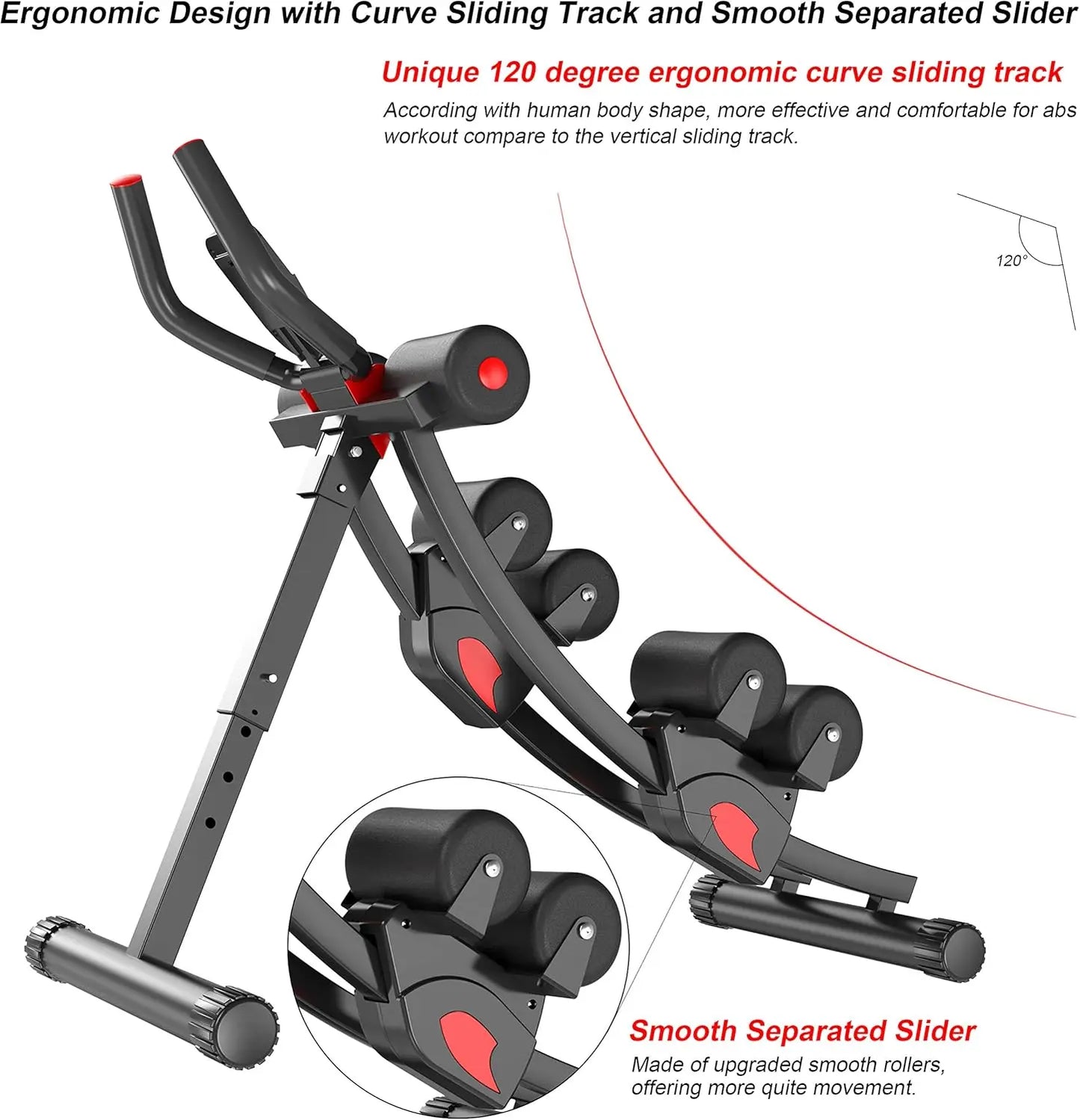 Ab Machine Whole Body Workout for Home Gym,Foldable