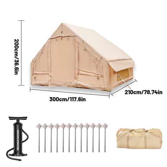 Inflatable Camping Tent Easy Setup Waterproof Windproof