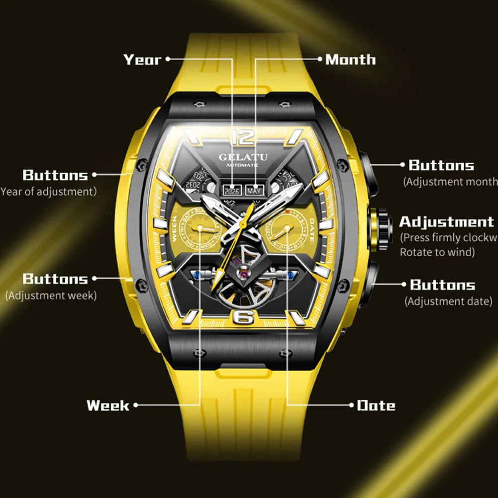 Original Man Watch Fashion Silicone Strap Waterproof Luminous