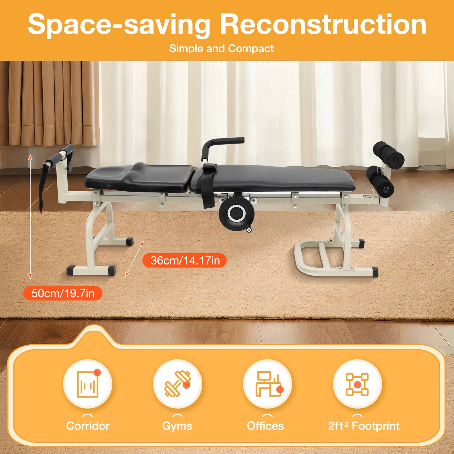 Multi Functional Portable Body Stretcher For Cervical And Lumbar