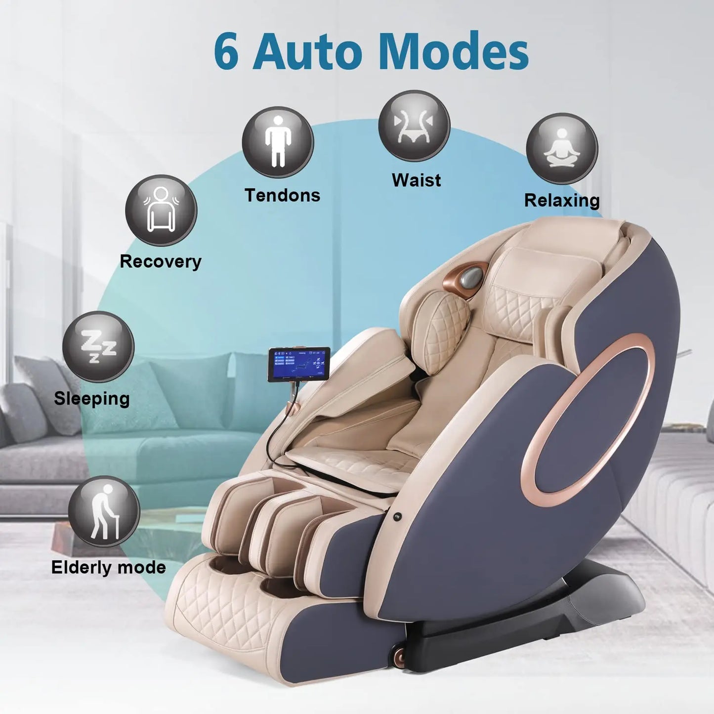 APP Control 4D Massage Chairs SL-Track Full Body