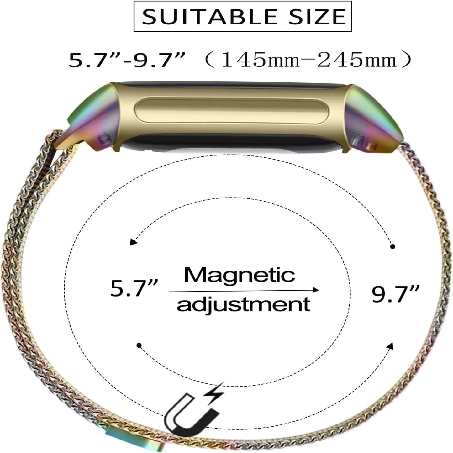 Metallic Adjustable Stainless Steel Mesh Loop