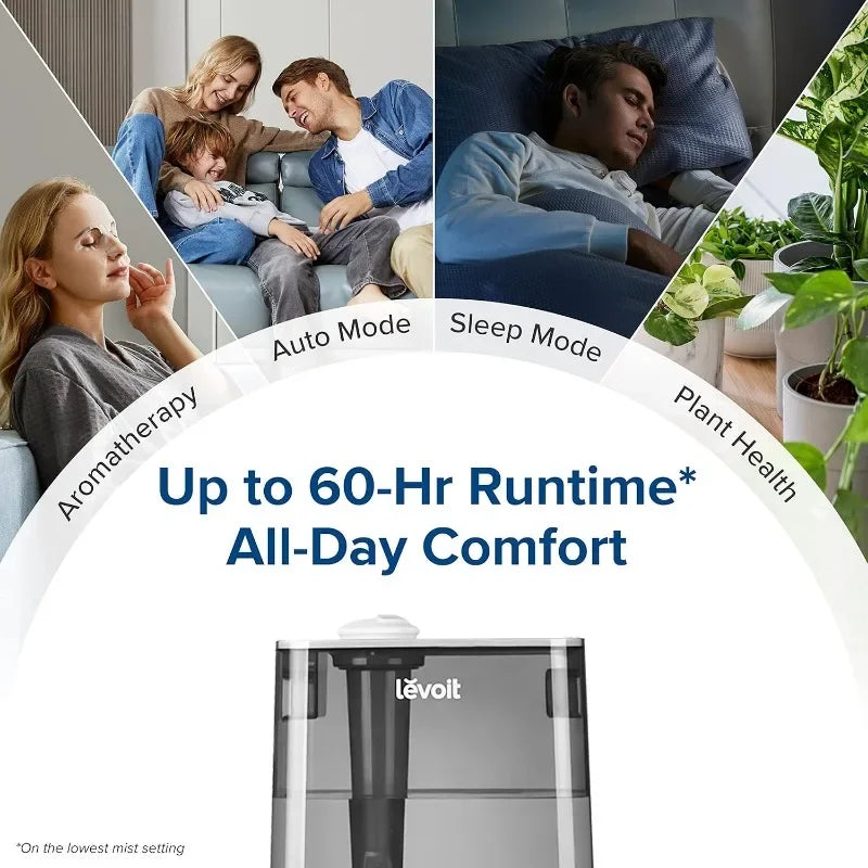 Smart Humidifiers for Bedroom Large Room Home,(6L)