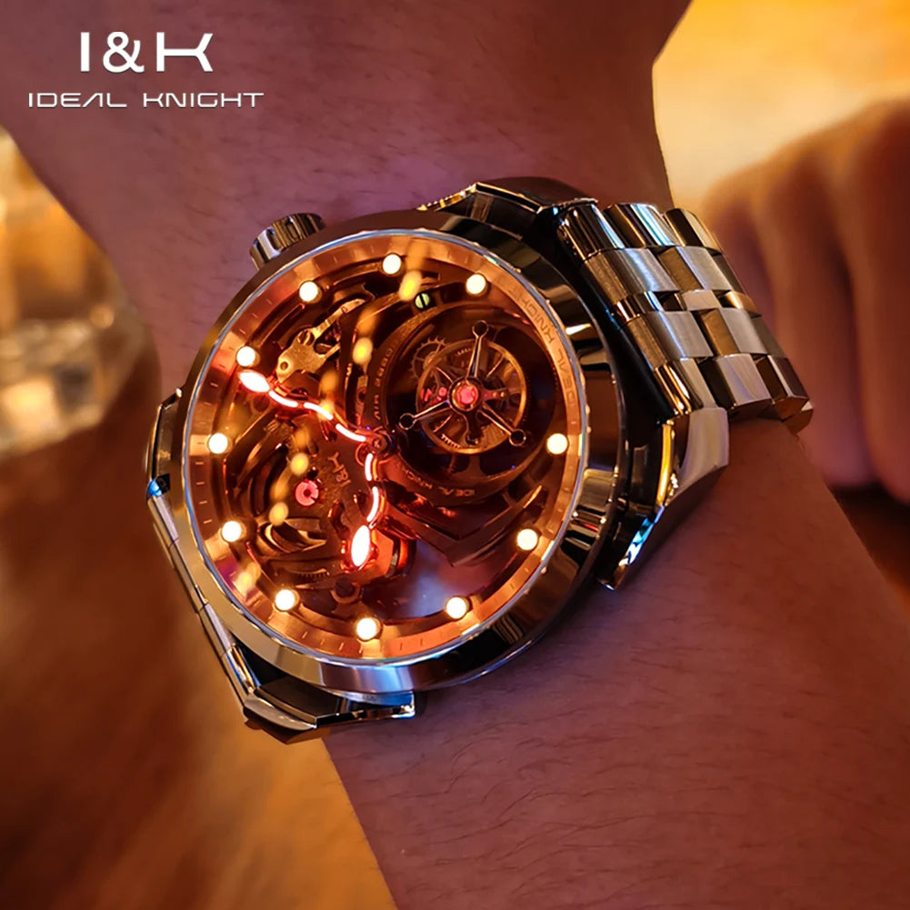 IDEAL KNIGHT  Automatic Watch For Men  Deep Waterproof Watch Set