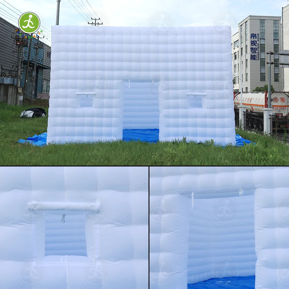 Winter Inflatable White Nightclub Large Party Tent with Blower, I